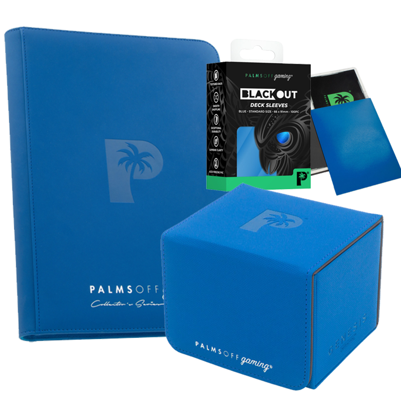 Palms Off Gaming TCG Essentials Bundle - Blue