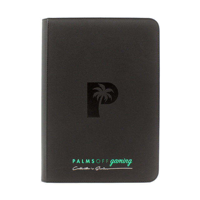 Palms Off Gaming Collector's Series 9 Pocket Zip Trading Card Binder - Black