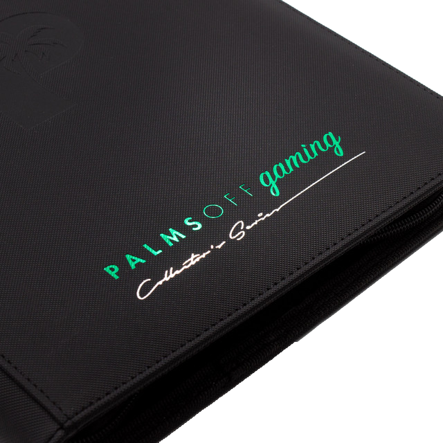 Palms Off Gaming Collector's Series 9 Pocket Zip Trading Card Binder - Black