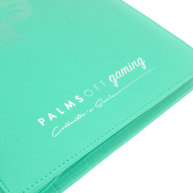 Palms Off Gaming Collector's Series 9 Pocket Zip Trading Card Binder - Turquoise